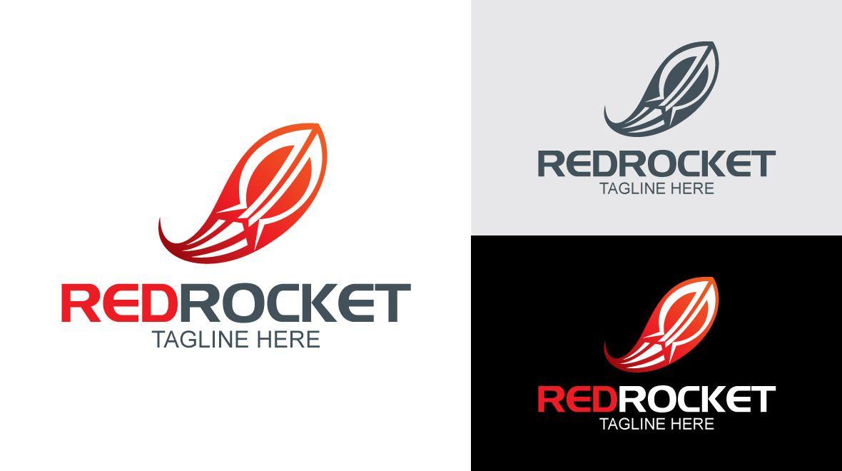 Red Rocket Logo - Red - Rocket Logo - Logos & Graphics