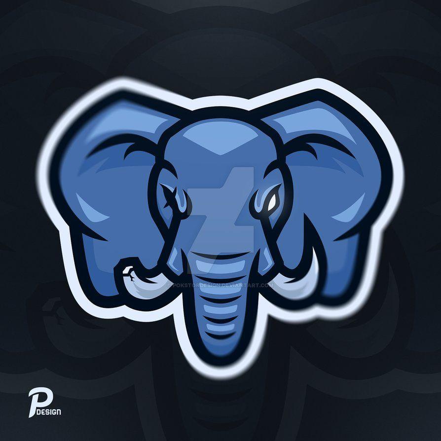 Elephant Mascot Logo - Blue Elephant Mascot logo by PokStorDesign on DeviantArt