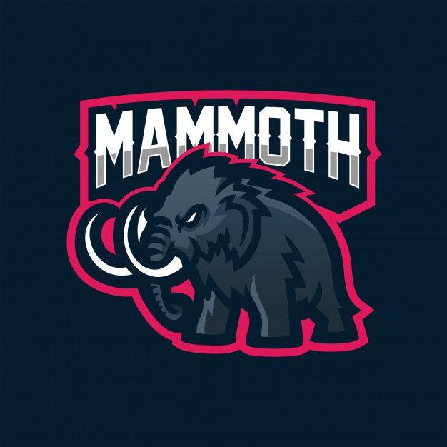 Elephant Mascot Logo - Mammoth/elephant esport gaming mascot logo template Vector | Premium ...