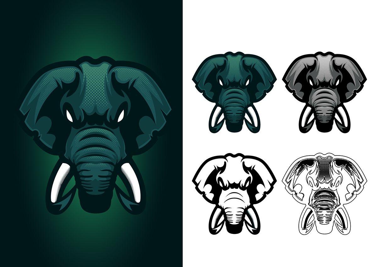Elephant Mascot Logo - Elephant Mascot Logo for e-sports on Behance | Cool Sport Logo ...