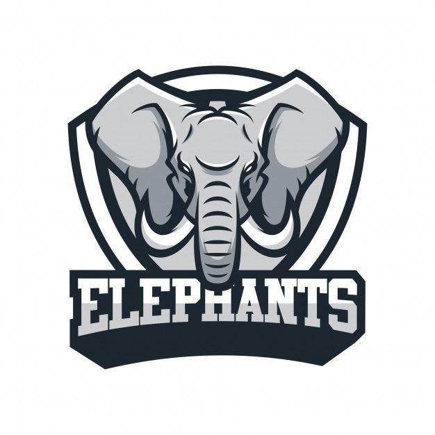 Elephant Mascot Logo - Elephant animal sport mascot head logo vector Vector | Premium Download
