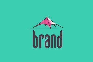 Tent Logo - Banana Tent Logo ~ Logo Templates ~ Creative Market