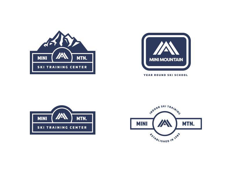 UPS Blue Logo - Mini Mountain logo lock ups by Scott Proctor | Dribbble | Dribbble