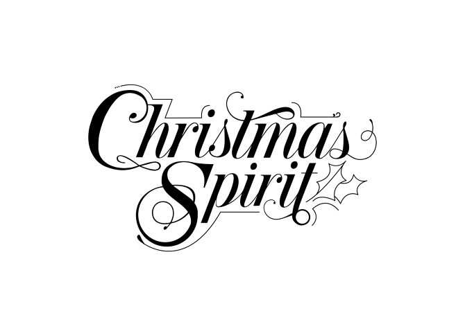 Spirit Black and White Logo - CHRISTMAS SPIRIT