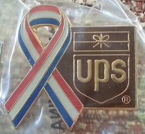 UPS Blue Logo - United Parcel Service (large) Red, White, & Blue Ribbon with UPS