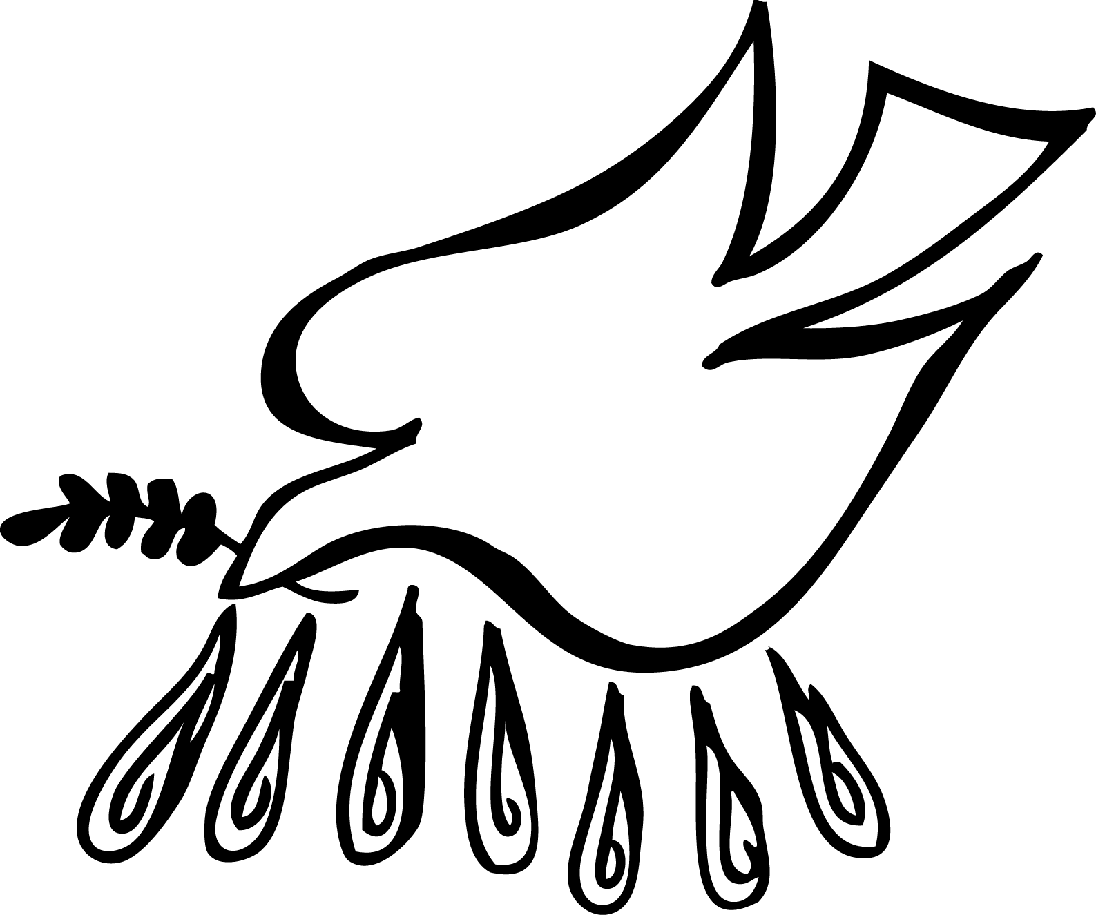 Spirit Black and White Logo - Free Holy Spirit Clipart, Download Free Clip Art, Free Clip Art on ...