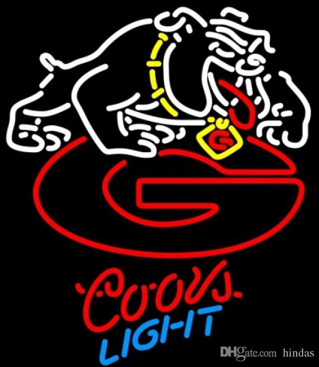 UGA Logo - Coors Light NCAA Georgia Bulldogs Uga Logo University Neon Sign