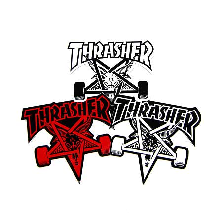 Thrasher Magazine Skate Goat Logo - Thrasher Magazine Skategoat Sticker in stock at SPoT Skate Shop