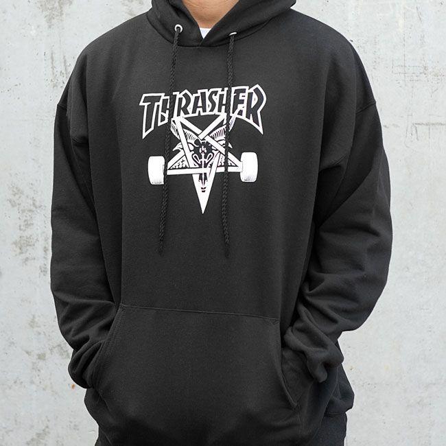 Thrasher Magazine Skate Goat Logo - Thrasher Magazine Shop Skategoat Hooded Sweatshirt