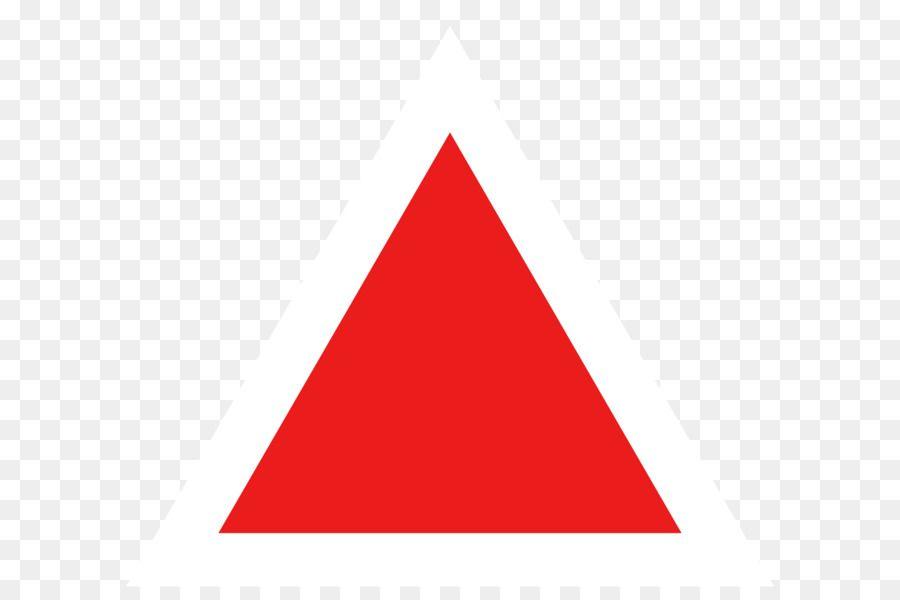 Red Triangle White Line Logo - Sierpinski triangle Clip art triangle png download*599