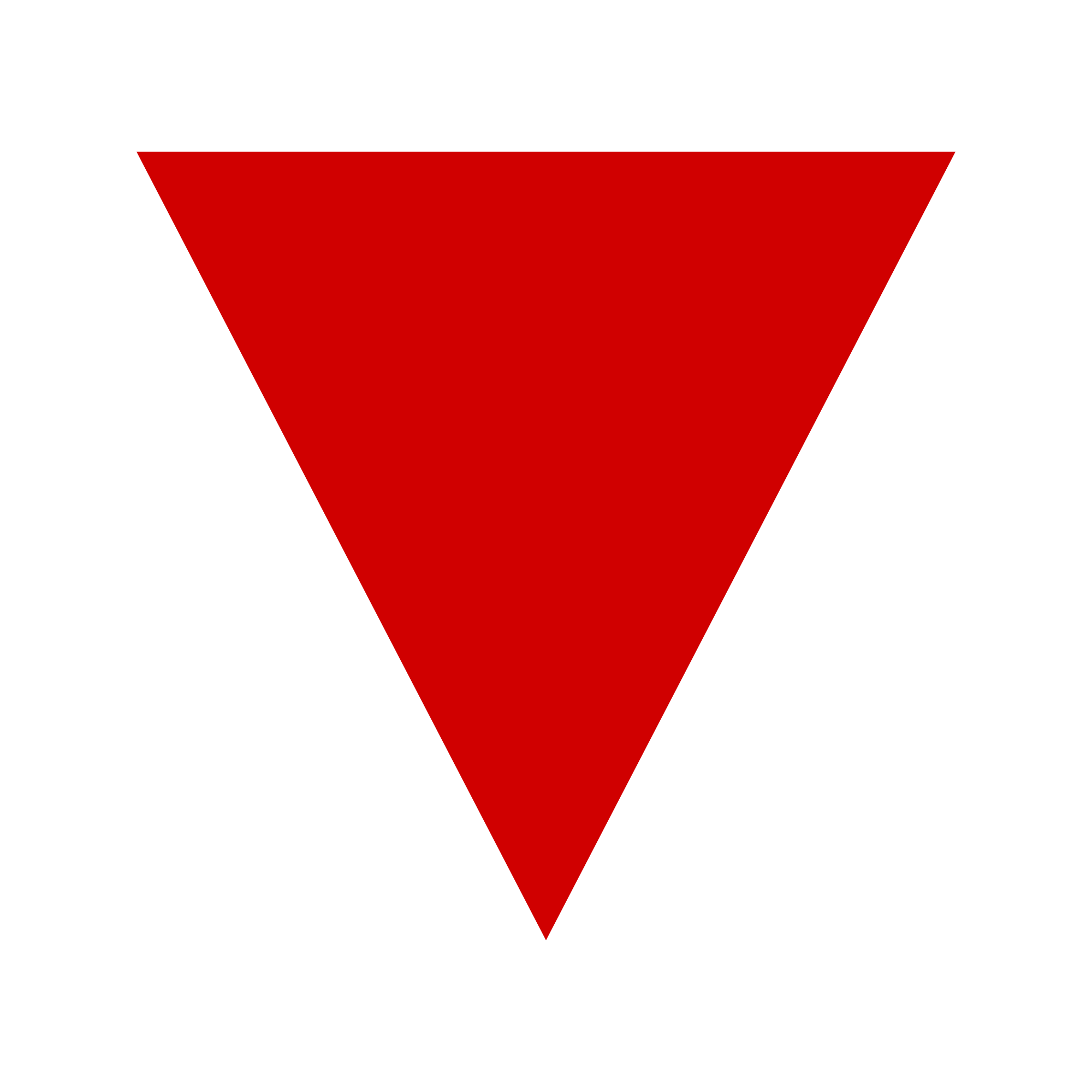 Red Triangle White Line Logo - White red triangle turned.svg