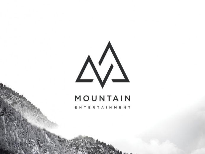 Mountain Entertainment Logo - Mountain Entertainment Logo. Logo design. Logo design, Logos, Logo