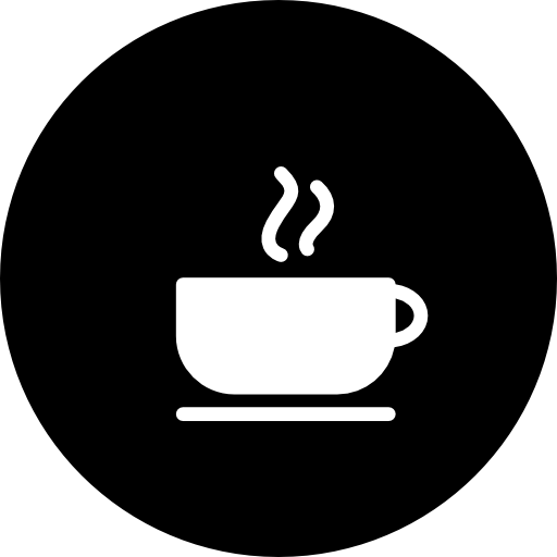 Coffee Circle Logo - Coffee cup in a circle Icon