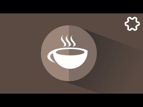 Coffee Circle Logo - Adobe illustrator logo design tutorial - Flat Logo Design / Circle ...