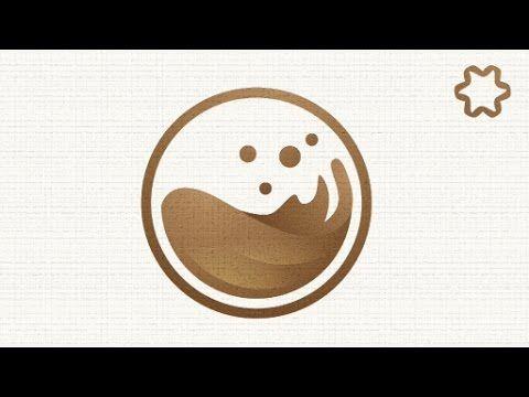 Coffee Circle Logo - Logo Design illustrator - Adobe illustrator CC Tutorial | Circle ...