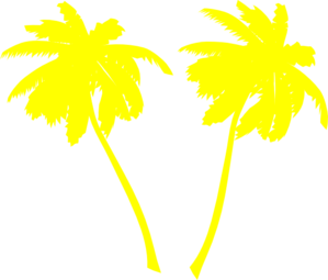 Yellow Palm Tree Logo - Vector Palm Trees Clip Art at Clker.com - vector clip art online ...