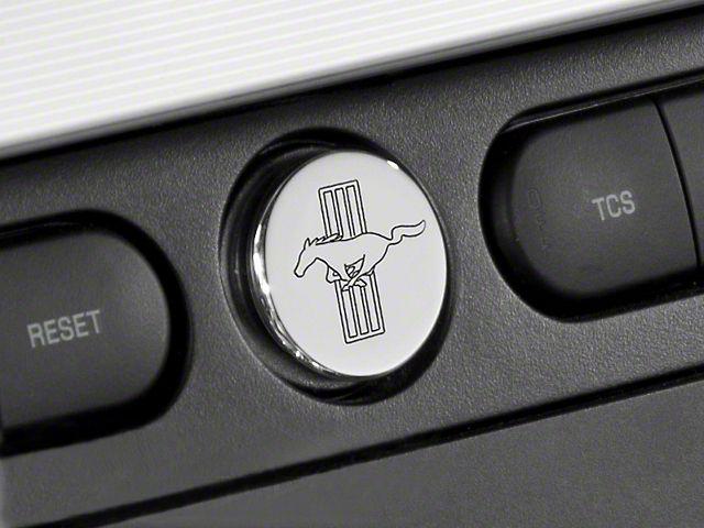 Power Outlet Logo - Modern Billet Mustang Chrome Power Plug - Tri-Bar Logo 41426 (05-09 All)