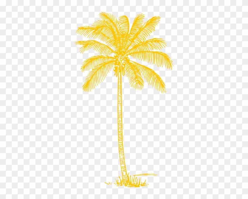 Yellow Palm Tree Logo - Yellow Palm Tree Clip Art - Coconut Tree Clipart Black And White ...