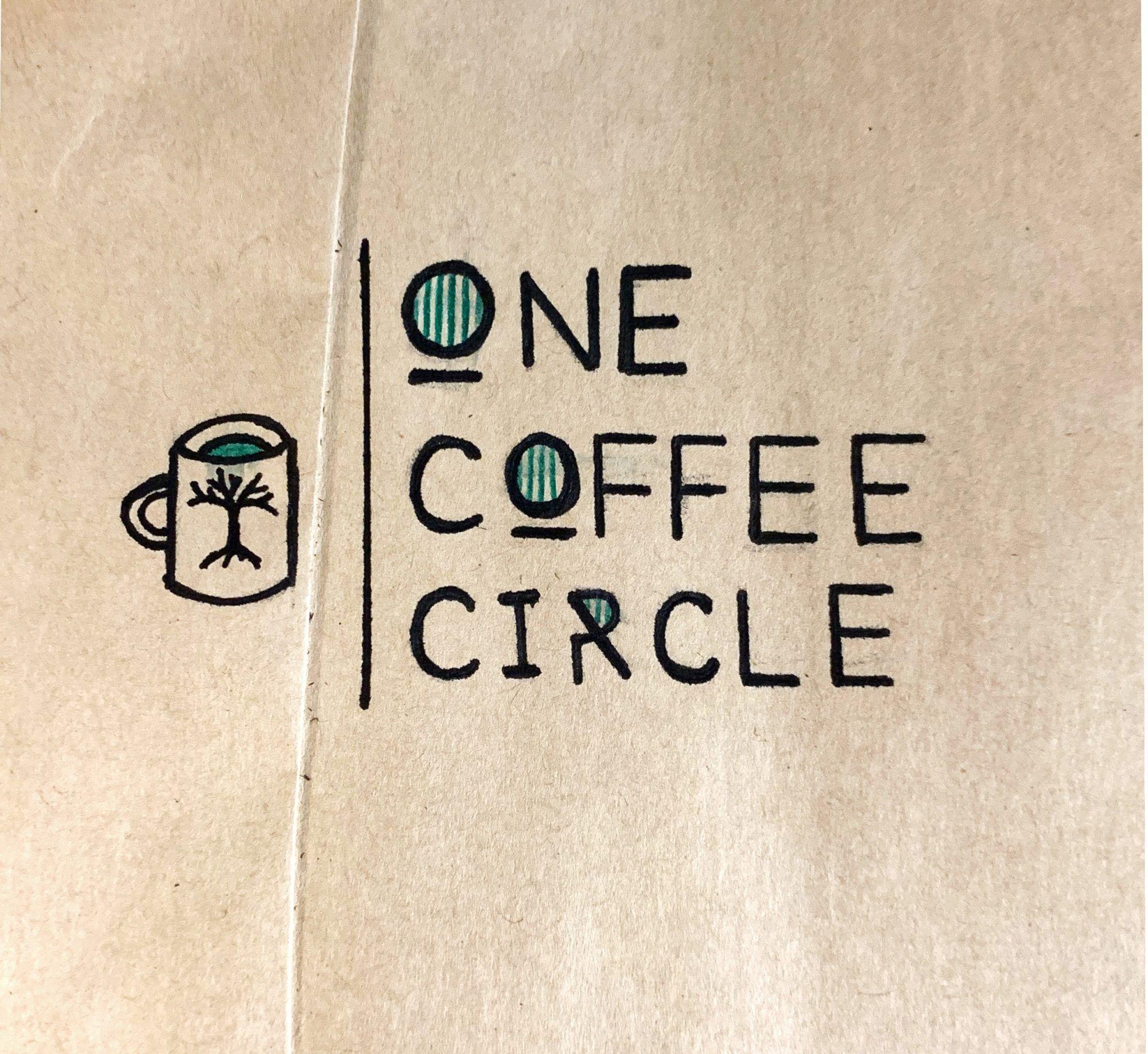 Coffee Circle Logo - One Coffee Circle