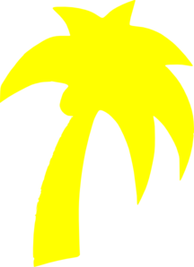 Yellow Palm Tree Logo - Palm Tree Clip Art at Clker.com - vector clip art online, royalty ...