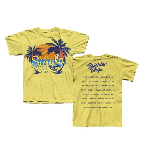 Yellow Palm Tree Logo - YELLOW PALM TREE TOUR T SHIRT