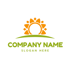 Green and Yellow Sun Logo - Free Sun Logo Designs | DesignEvo Logo Maker