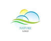 Sun and Green Logo - Free Vector Art Logo Design Downloads | Art Logo Inspiration ...