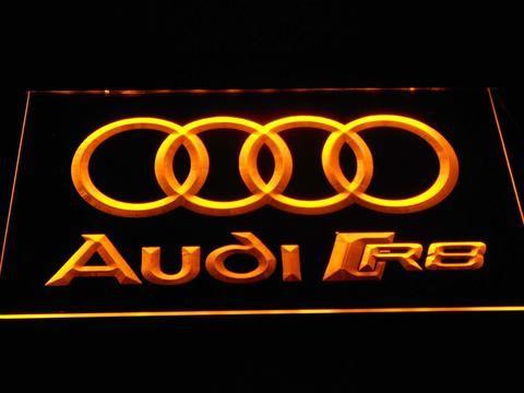 Cool Audi R8 Logo - Audi R8 Logo LED Neon Sign