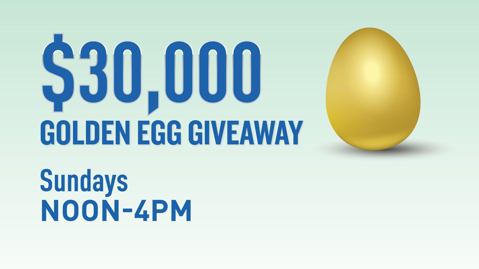 Golden Egg Logo - 30000 Golden Egg Giveaway | Tunica Travel