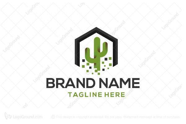 Cactus Company Logo - Exclusive Logo 63927, Cactus Digital Logo | Logo For Sale ...