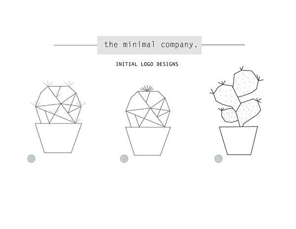 Cactus Company Logo - Logo Design- the minimal company. on Student Show