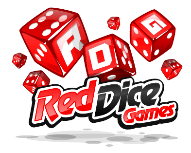 Dice Logo - Red Dice Games. Specialist Hobby Games, Board Games and Accessories