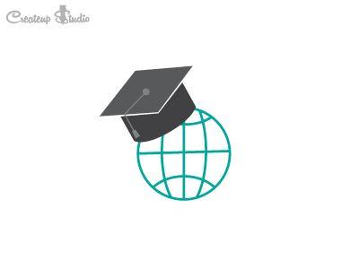 Education Globe Logo - education globe logo design by Createup Studio | Dribbble | Dribbble