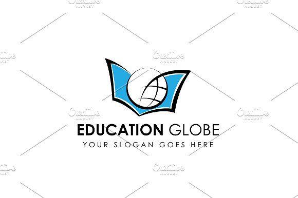 Education Globe Logo - Education Globe Logo Template Logo Templates Creative Market