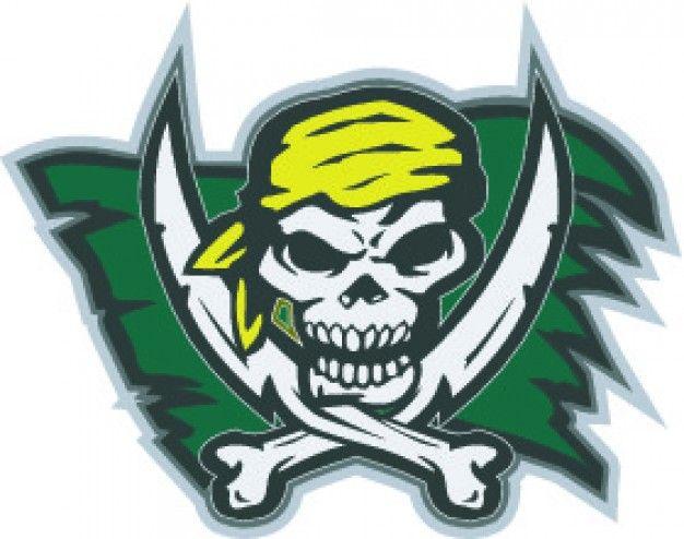 Green Pirate Logo - Pirate skull flash with bandana vector Vector | Free Download