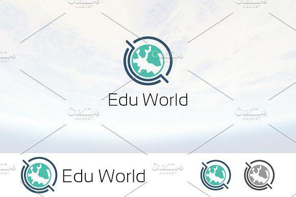 Education Globe Logo - Education Earth Globe Logo ~ Logo Templates ~ Creative Market