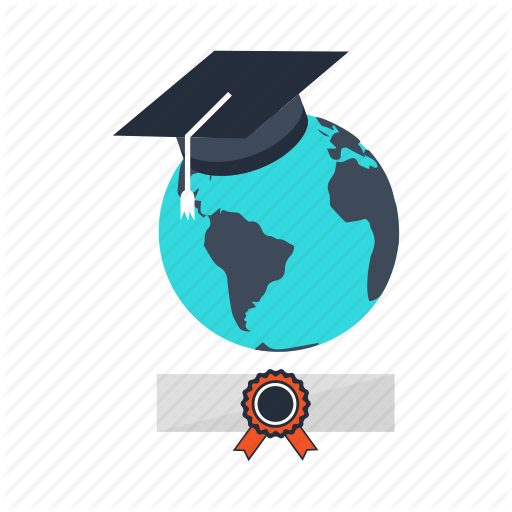Education Globe Logo - Academy, certificate, education, globe, graduation, knowledge