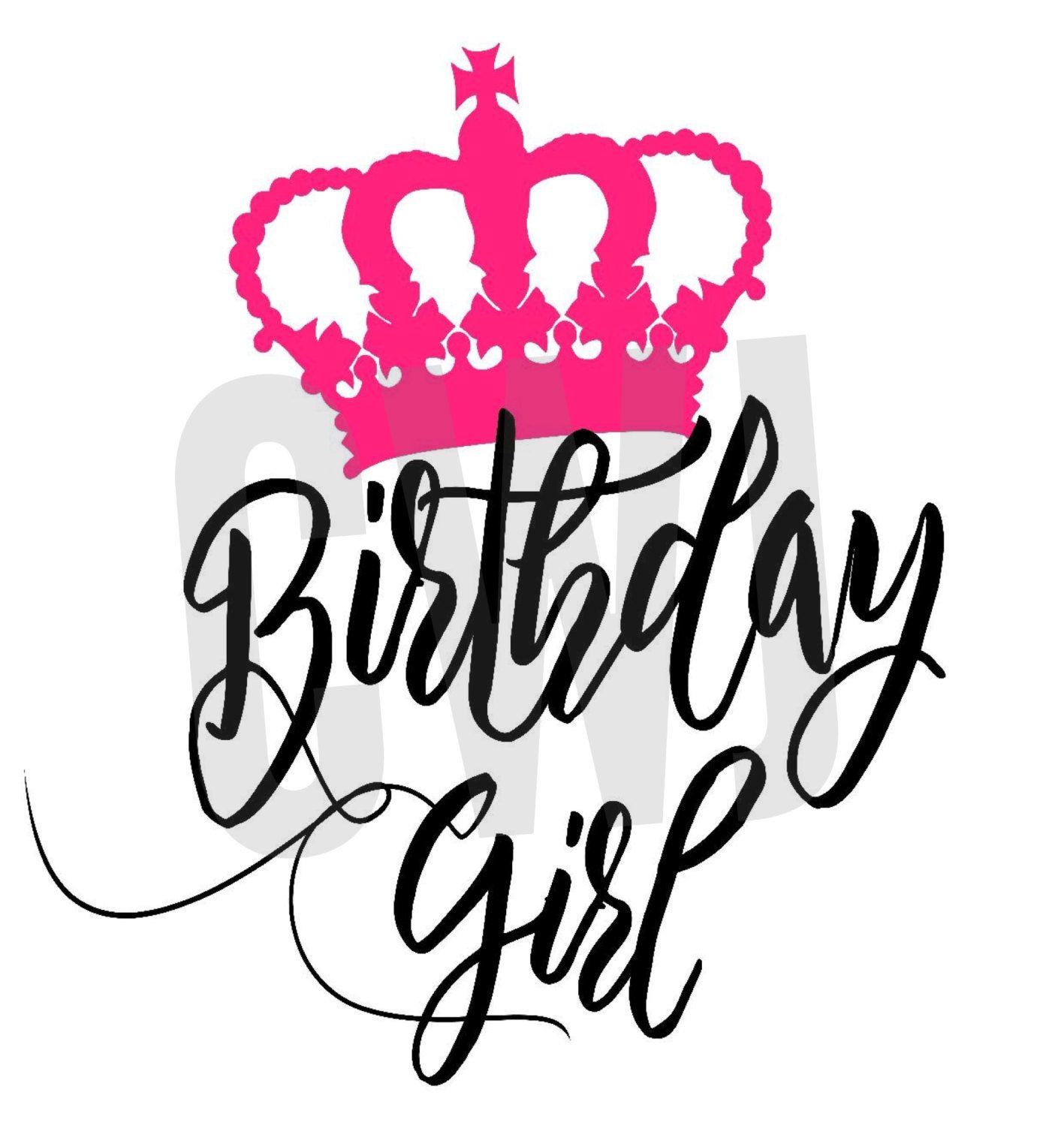 Birthday Girl Logo - Free SVG cut file - Birthday Girl | 1 wallpaper | Birthday, Birthday ...