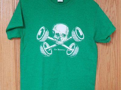 Green Pirate Logo - Land Pirate Logo T Shirt, Antique Forest Green, XXL ONLY. Gaz