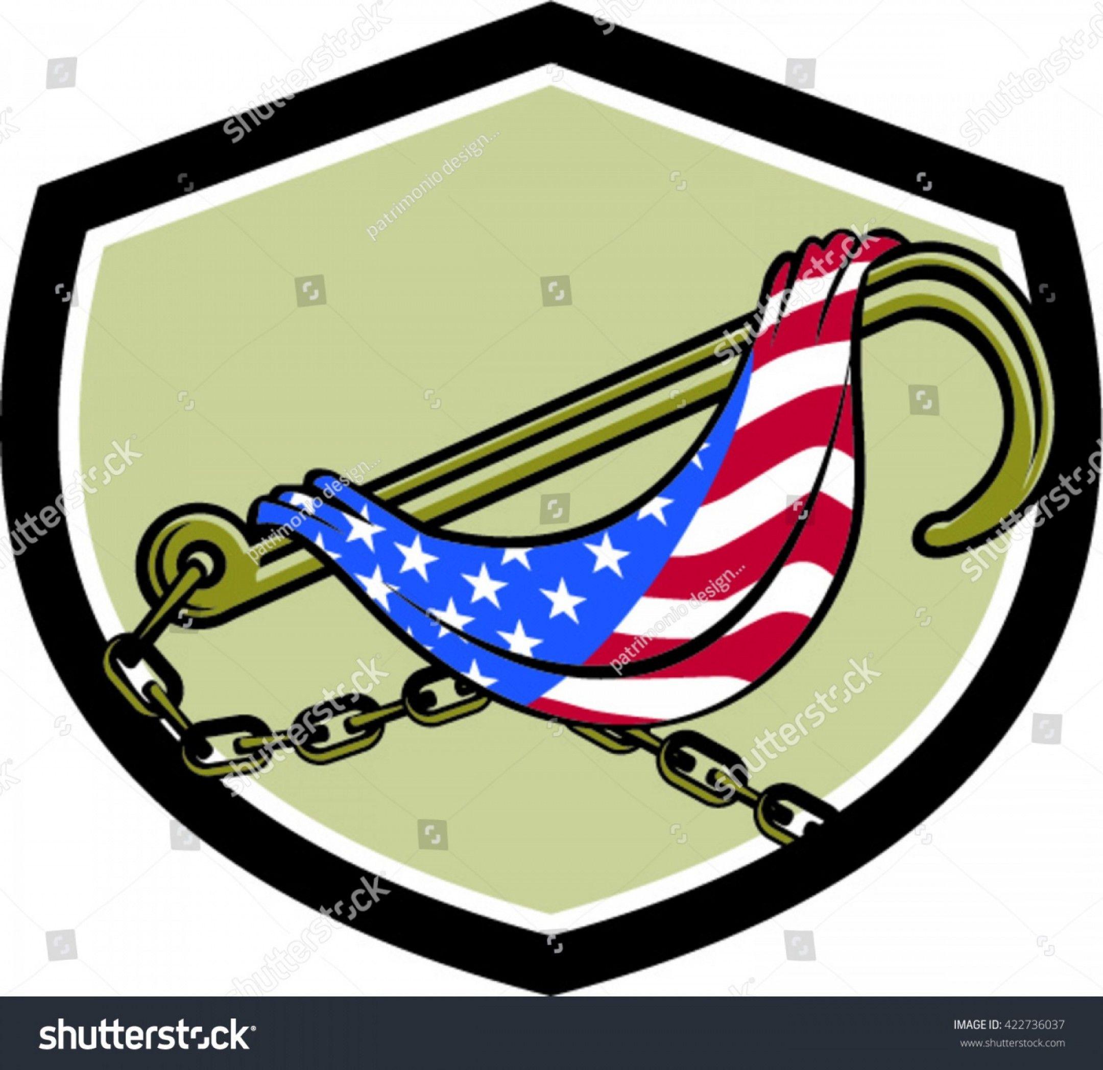 Towing Chain Logo - Illustration Towing J Hook Chain Draped | SOIDERGI