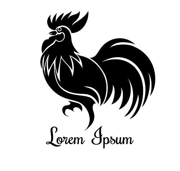 Black Chicken Logo - Rooster logo ~ Icons ~ Creative Market