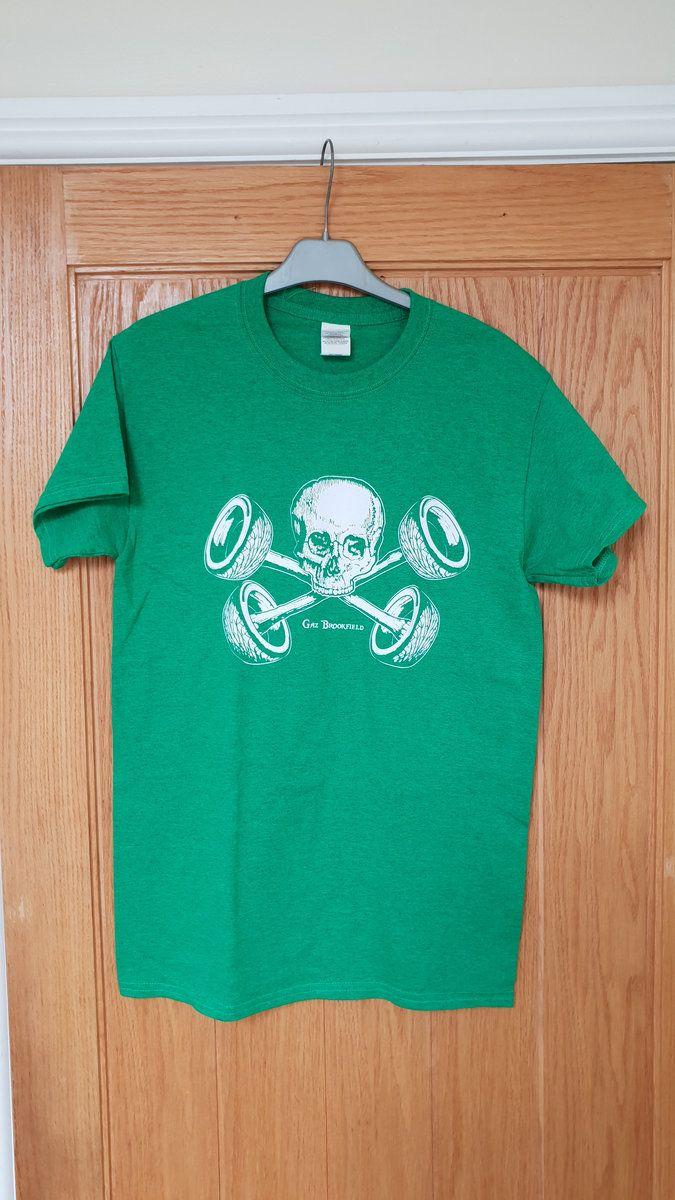 Green Pirate Logo - Land Pirate Logo T Shirt, Antique Forest Green, XXL ONLY. Gaz