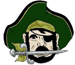 Green Pirate Logo - Athletics & Activities / Home