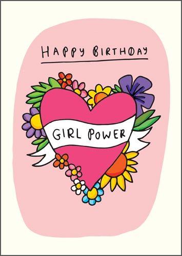 Birthday Girl Logo - Happy Birthday Girl Power The Happy News Contemporary Trend - £2.25