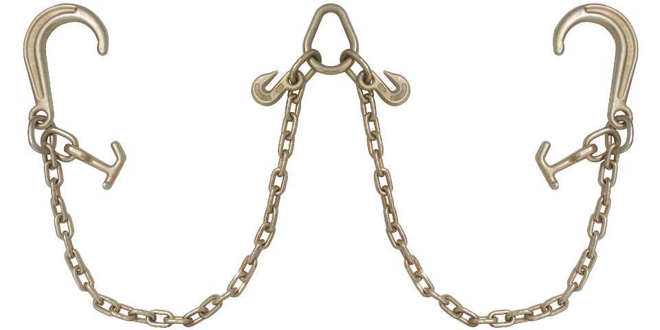 Towing Chain Logo - V Bridle Tow Chain J Hooks 8'' w/ T-J Combo 3' Leg Pear Link ...