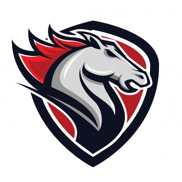 Horse Sports Logo - Horse emblem sport logo Vector