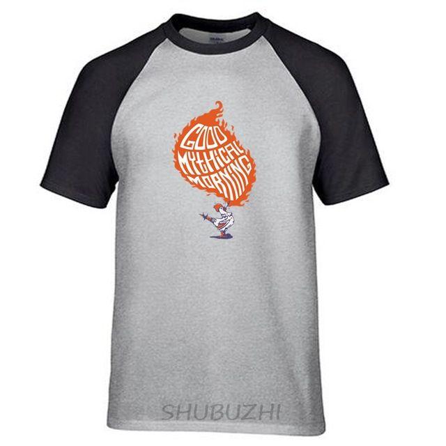 Black Chicken Logo - Tops Tees Men's Good Mythical Morning chicken logo shirts Black ...