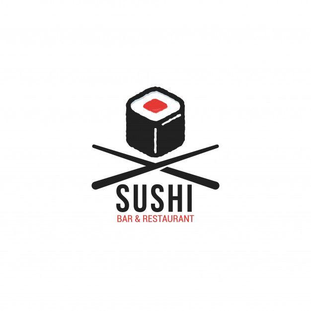Cool Japanese Restaurant Logo - Sushi restaurant logo Vector