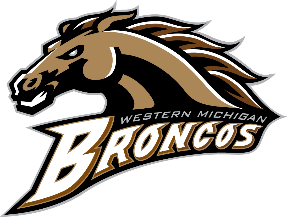 Horse Sports Logo - Western Michigan Broncos Primary Logo - NCAA Division I (u-z) (NCAA ...