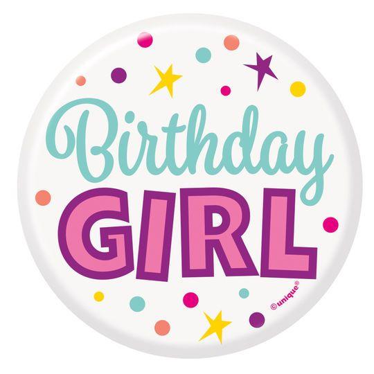 Birthday Girl Logo - Birthday Girl Button Dubai, Balloons Delivery Dubai, Party